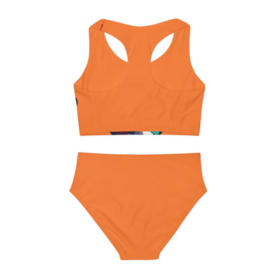 Girls Two Piece Swimsuit (AOP)