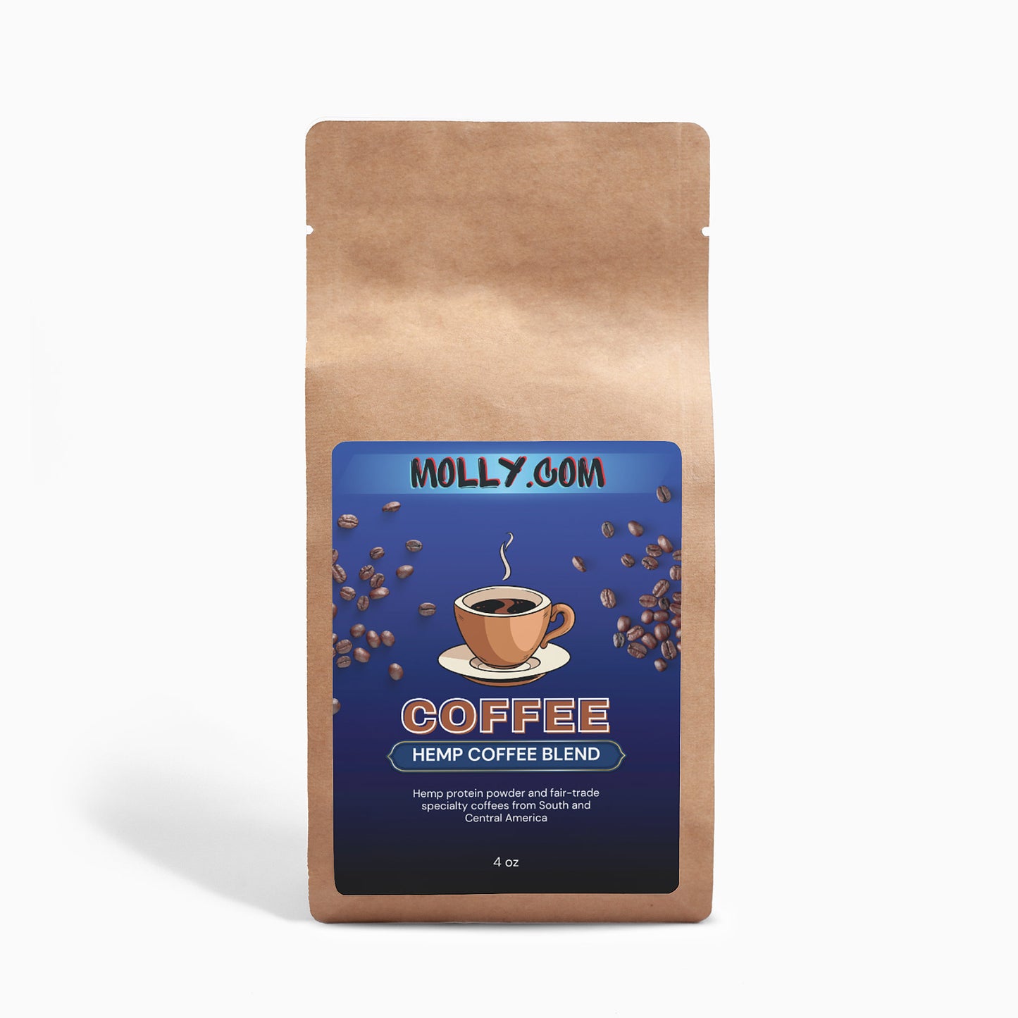 Organic Hemp Coffee Blend - Medium Roast 4oz