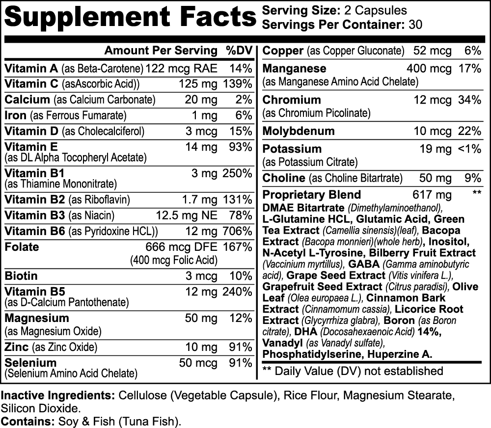 Mental Edge - Nootropic Brain Booster