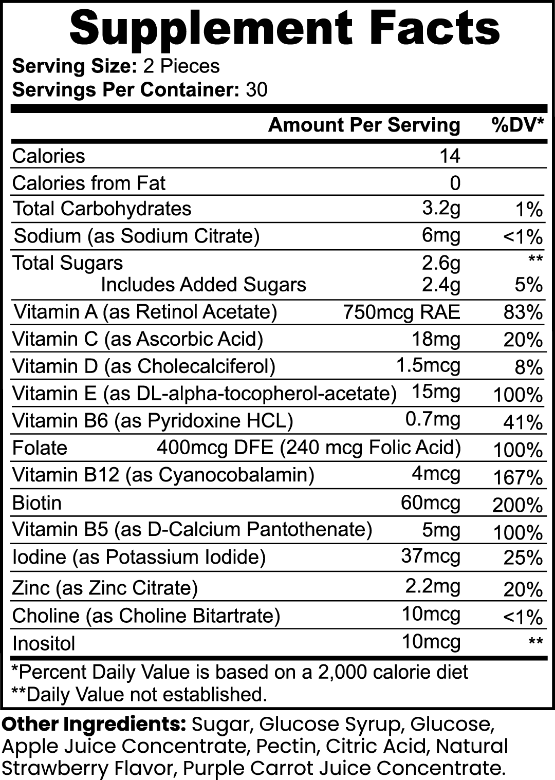 Vitamin 10X Gummies (Adult)